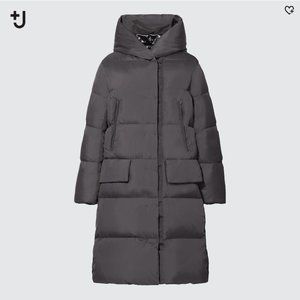 Uniqlo +J Down Long Coat. Oversized Design. Dark Gray. Size S.